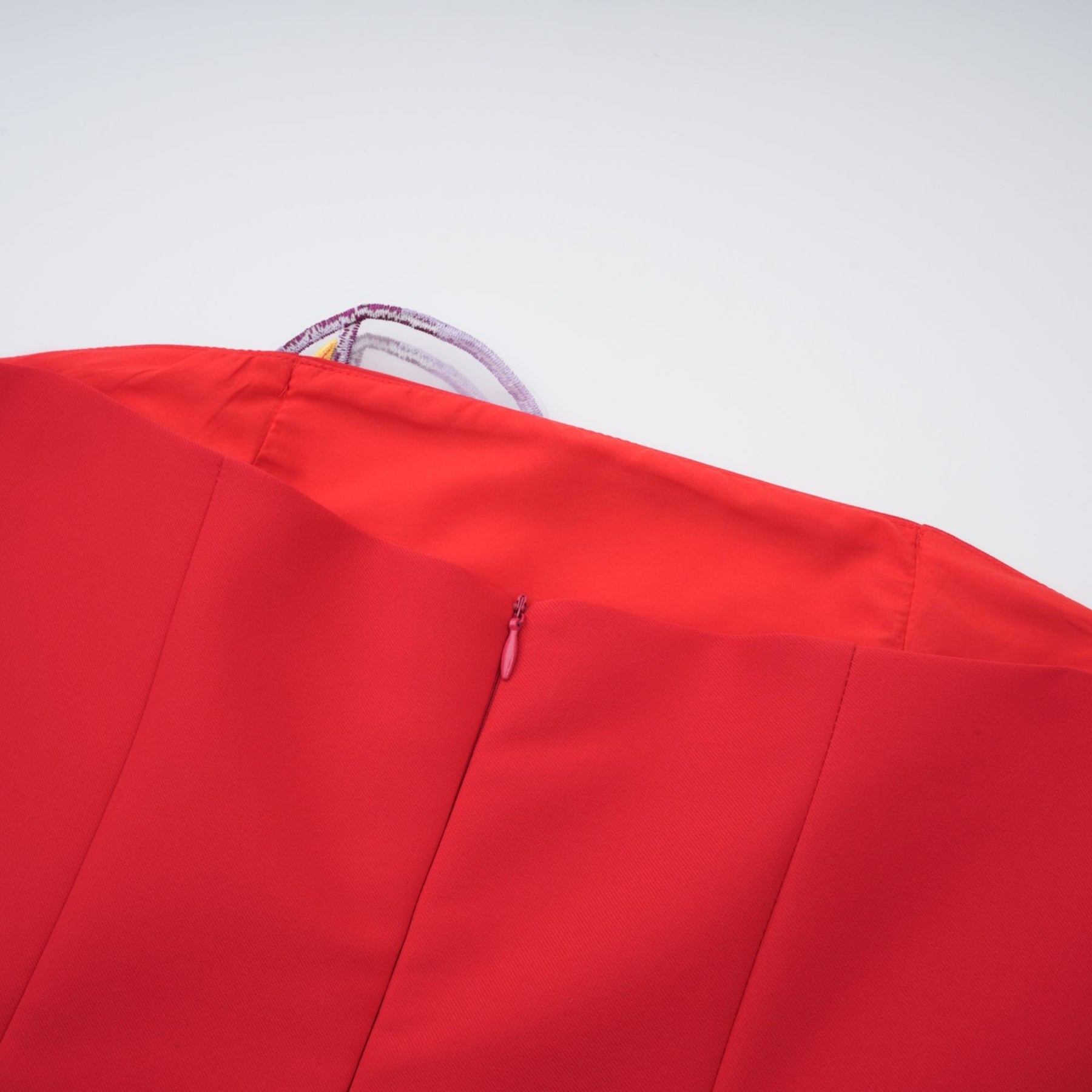 Irène Sequin Embroidered OffShoulder Midi Dress in Red