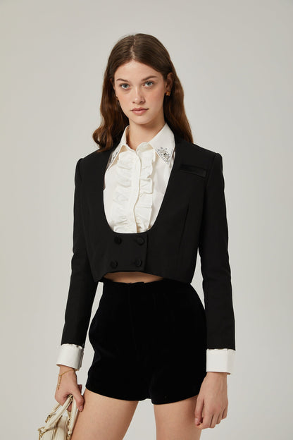 Isabeau jacket  shirt  shorts matching set