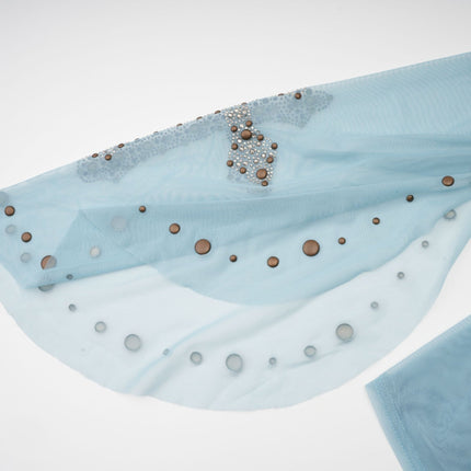 Isabella Light Blue Stud Embellished Top