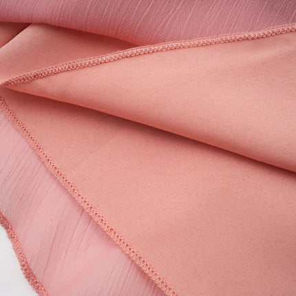 Isabella Pink Mini Dress Rayon Halterneck Ruffled Tiered Sleeveless Side Zip Special Occasion Elegant Comfortable Chic Event Garden Party Luxury