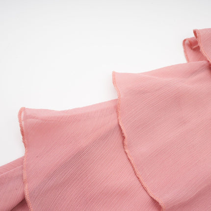 Isabella Pink Tiered Halterneck Mini Dress