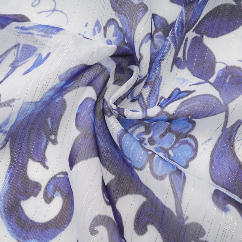 Isabelle patternprint cinchwaist midi dress