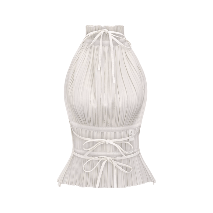 Bella Top Pleated Open Back Jacqueline van Hoef
