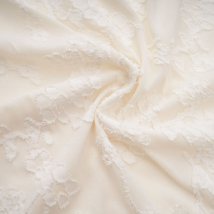 Ivory White Jacquard Maxi Dress with Corset Detailing and Spaghetti Straps