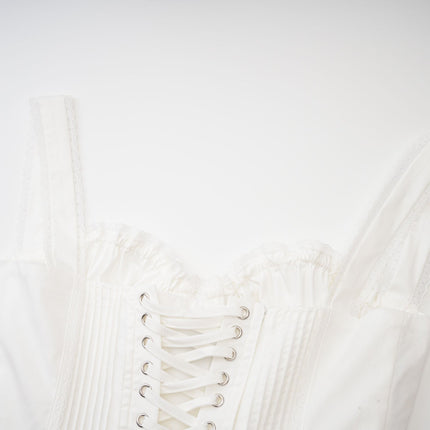 Jada White Lace Bustier Mini Dress