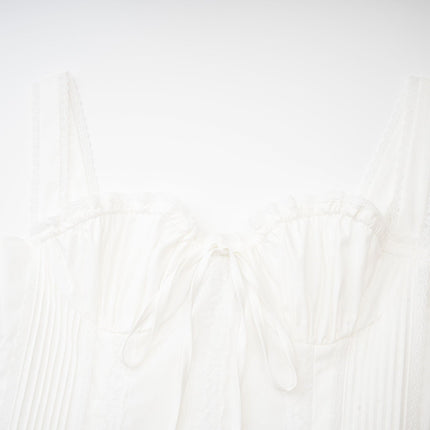 Jada White Lace Bustier Mini Dress