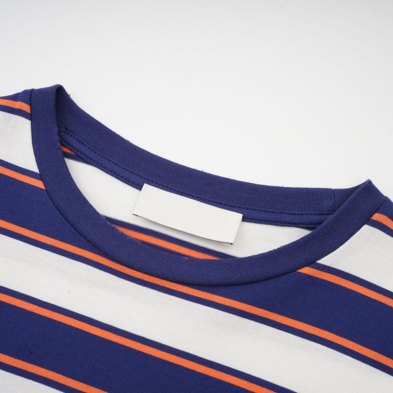 Jade stripeprint cotton Tshirt