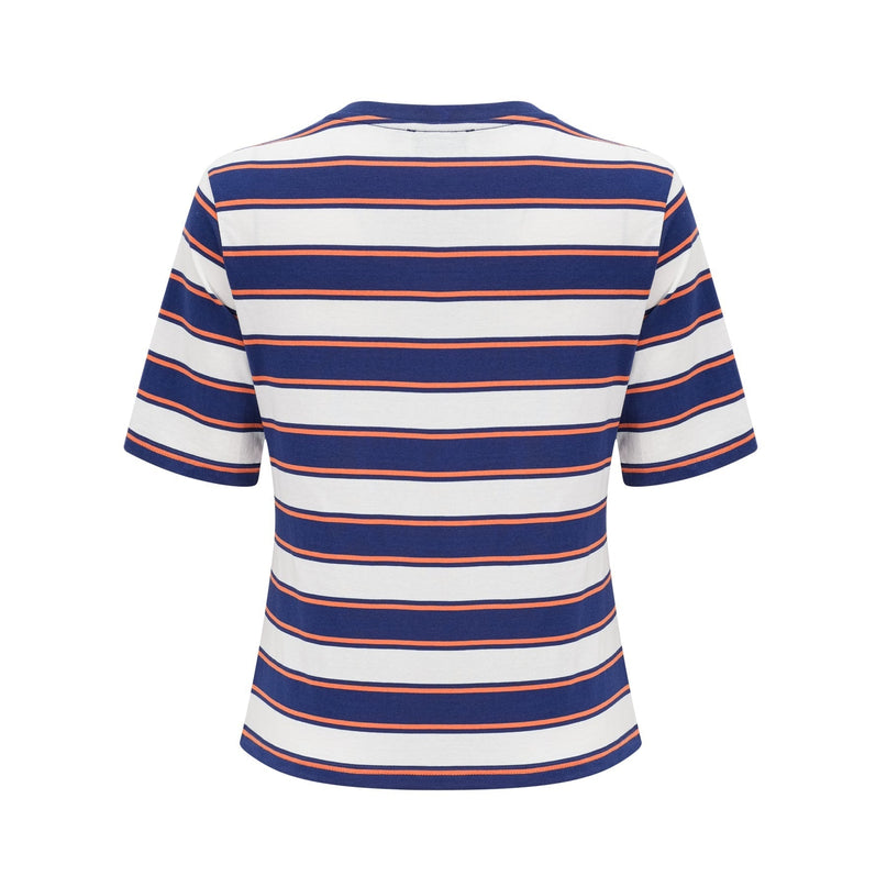 Jade stripeprint cotton Tshirt