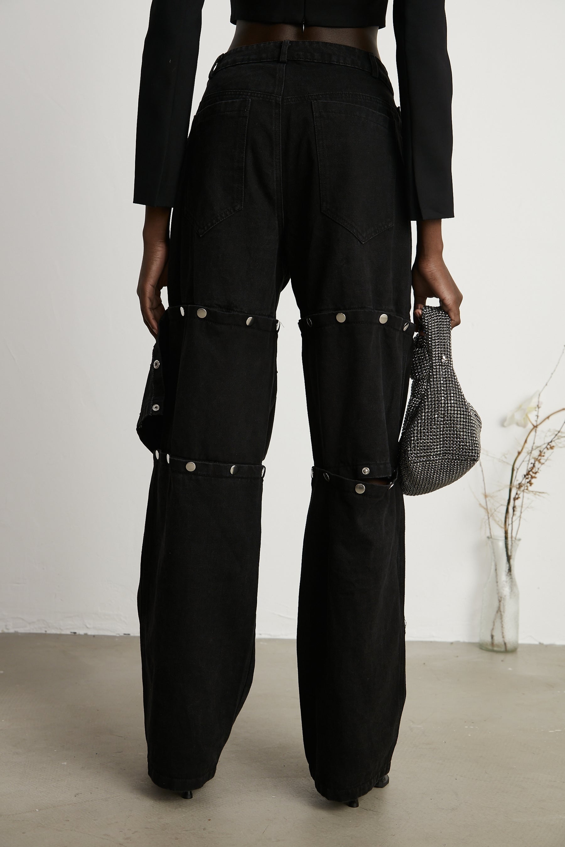 Janelle buttoned straightleg jeans