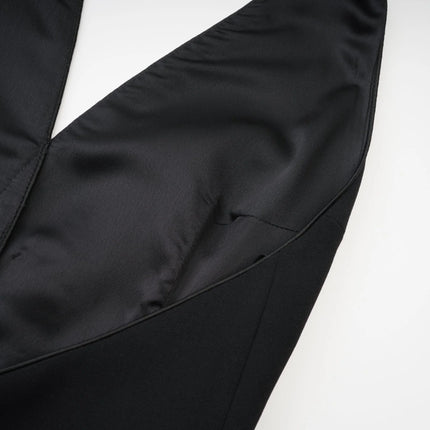 Jaques halterneck black mini dress