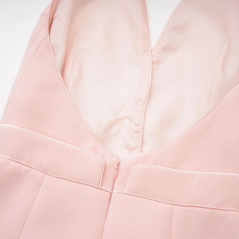 Jaques halterneck black mini dress