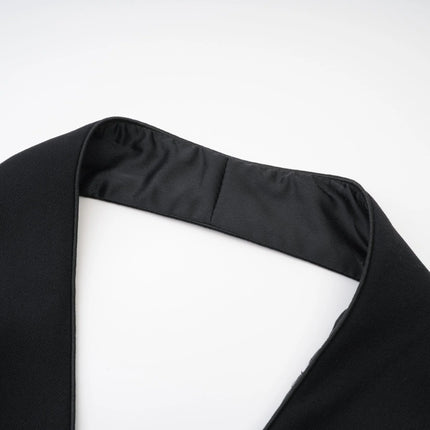 Jaques halterneck black mini dress