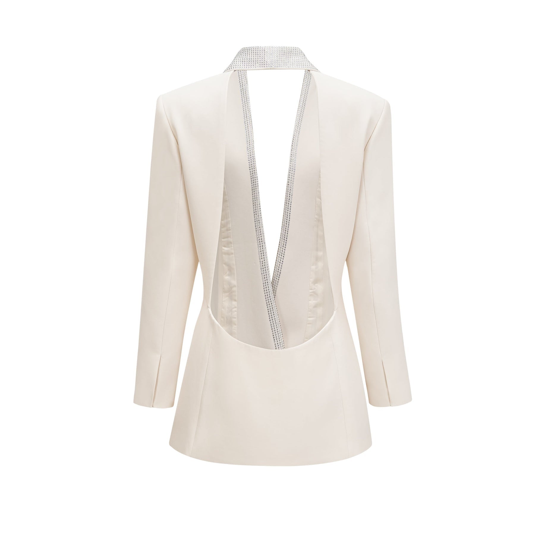 Jeanne crystalembellished tailored dress coat