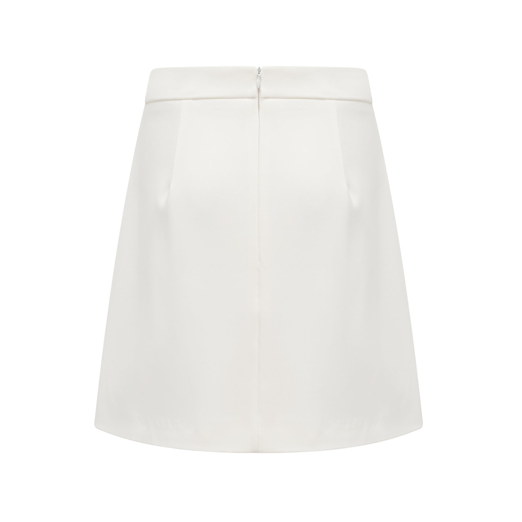 Jeanne white crystalembellished top  skirt matching set