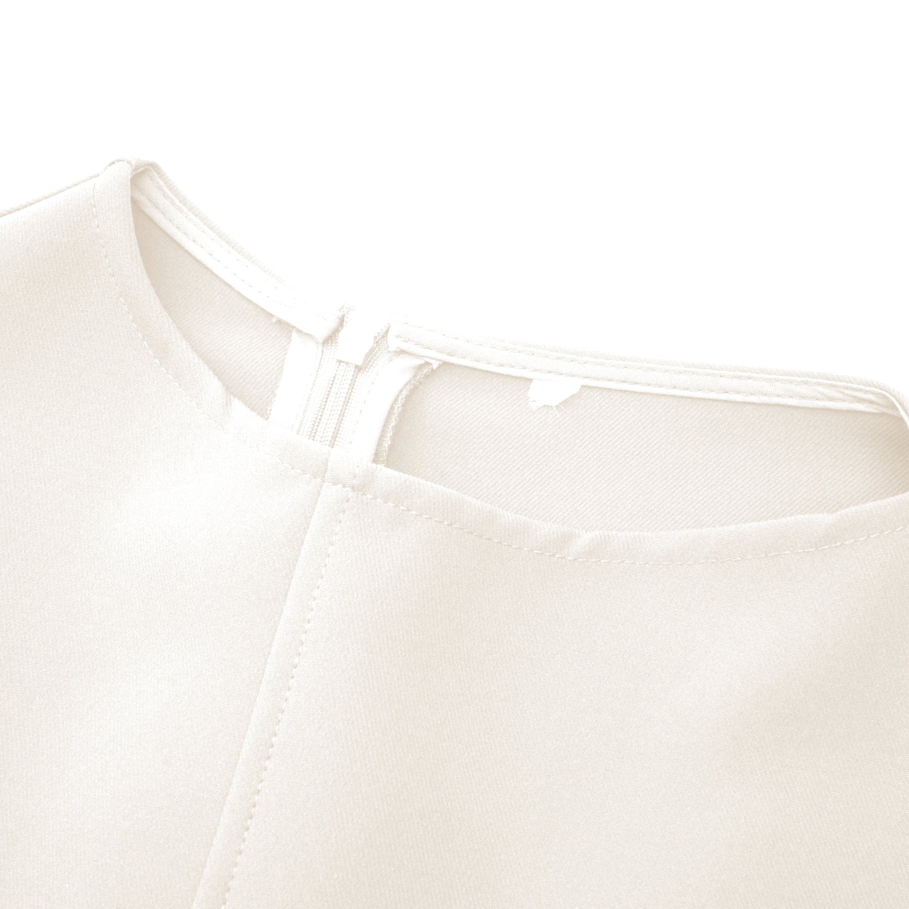 Jenifier white asymmetrical midi dress