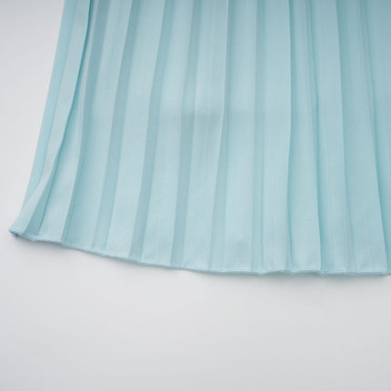 Jessica Blue Maxi Dress Off-Shoulder Corset Style Pleated Skirt Sleeveless Cotton Elastane Luxury