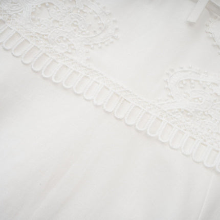 Jessica White Floral Lace Midi Dress