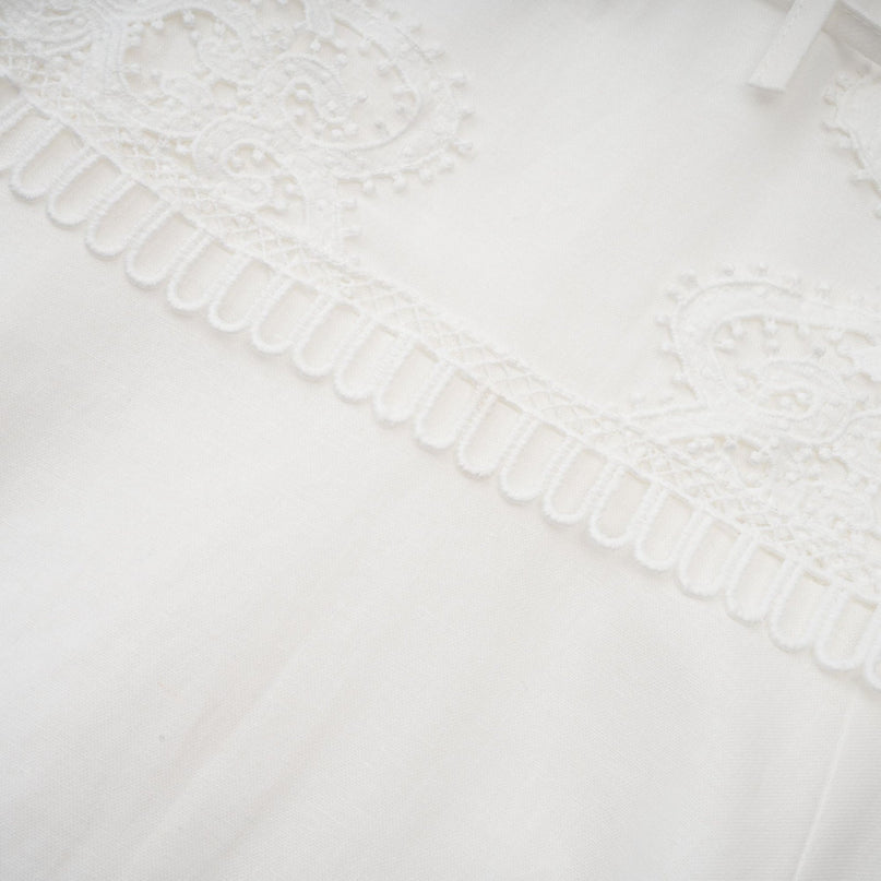 Jessica White Floral Lace Midi Dress