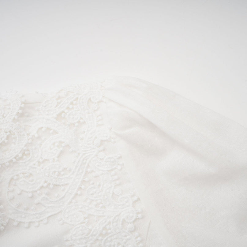 Jessica White Floral Lace Midi Dress