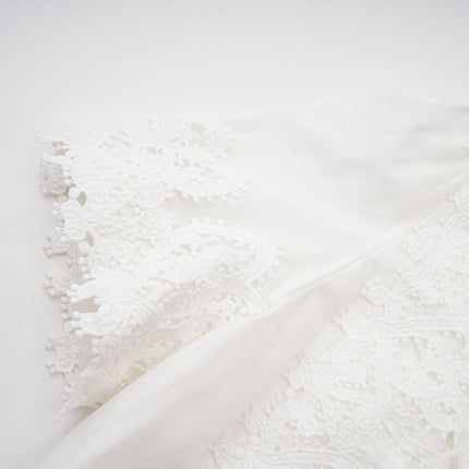 Jessica White Floral Lace Midi Dress