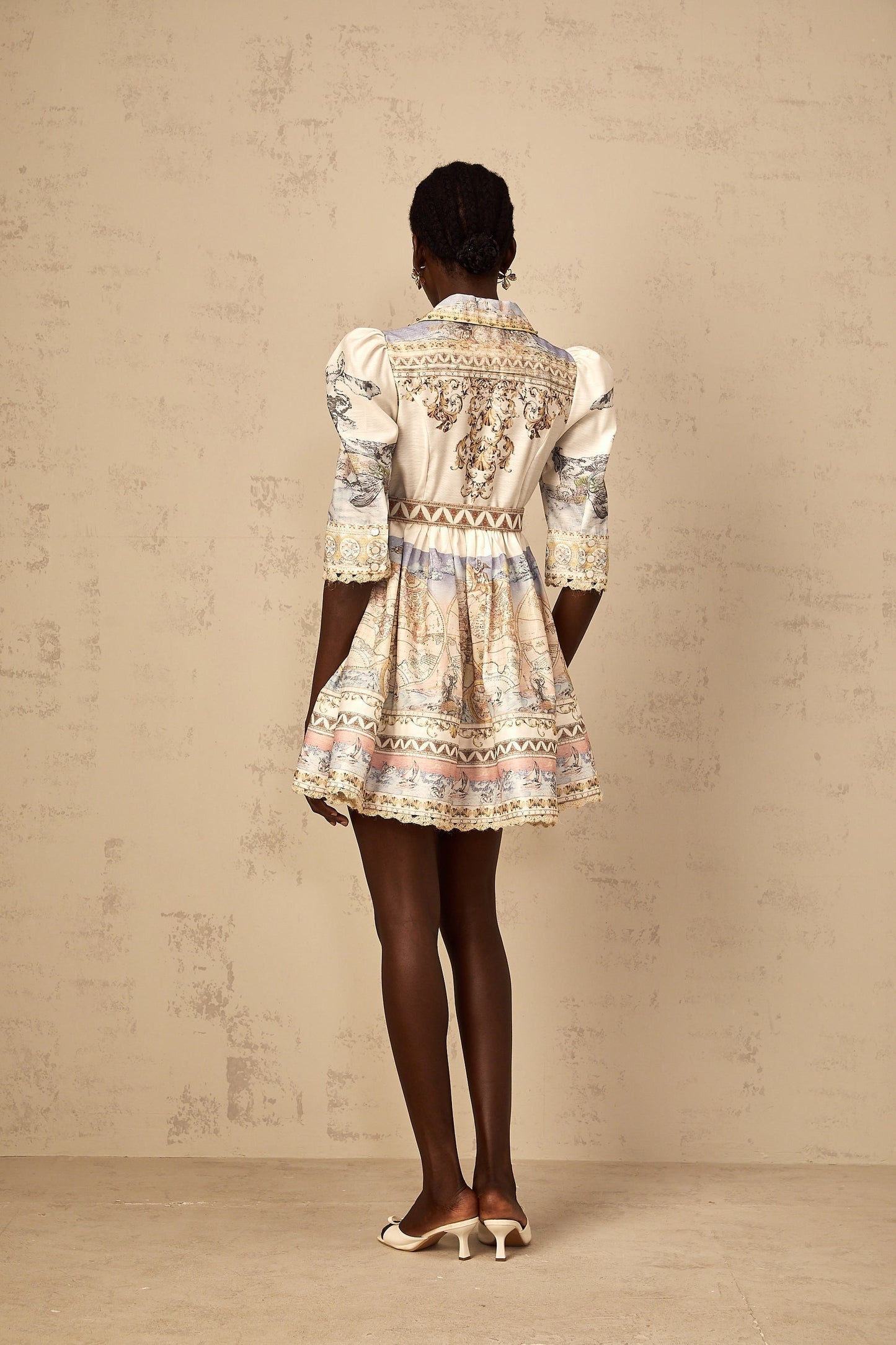 Joséphine Classic Belted VNeck Mini Dress