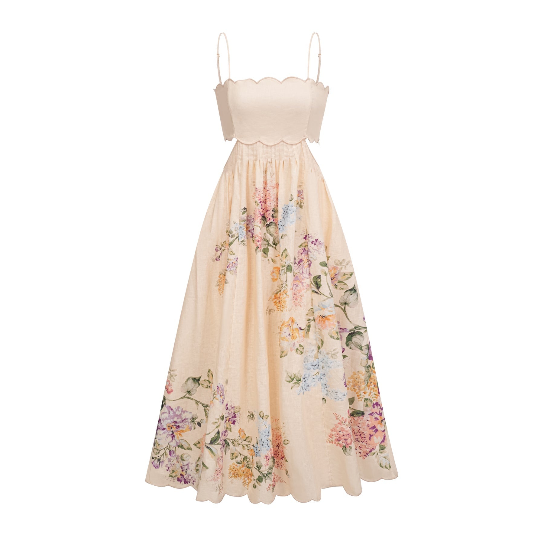 Joséphine floralprint cutout midi dress