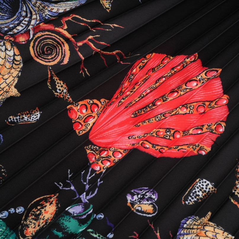 Josiane patternprint knitted top  skirt matching set