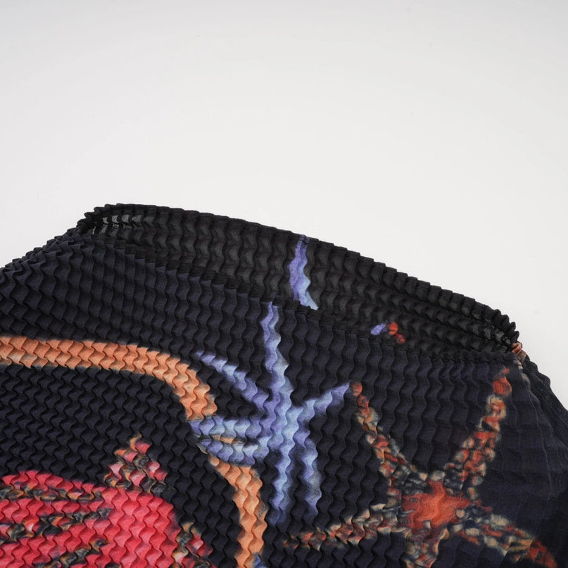 Josiane patternprint knitted top  skirt matching set