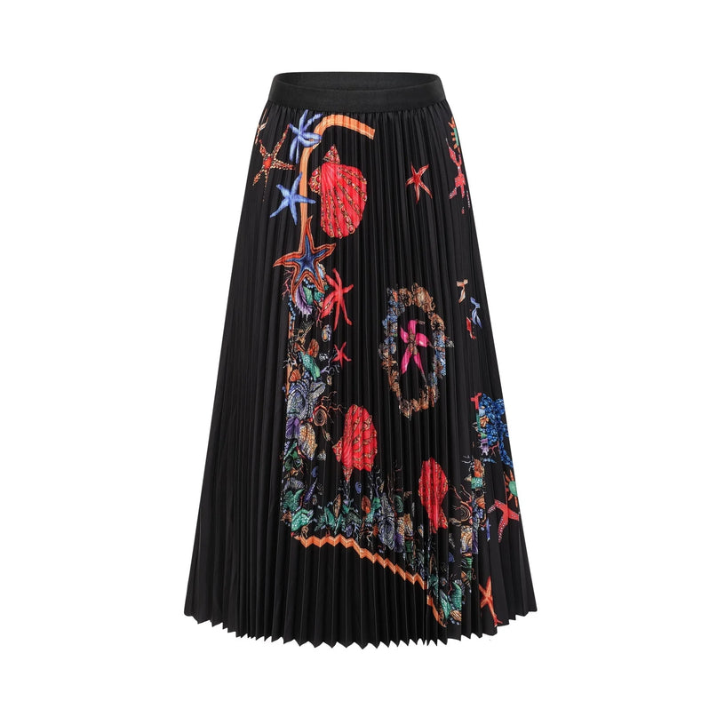 Josiane patternprint knitted top  skirt matching set