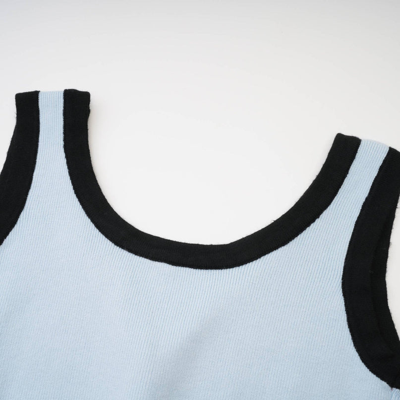 Julia Blue Knit Skirt Top Set