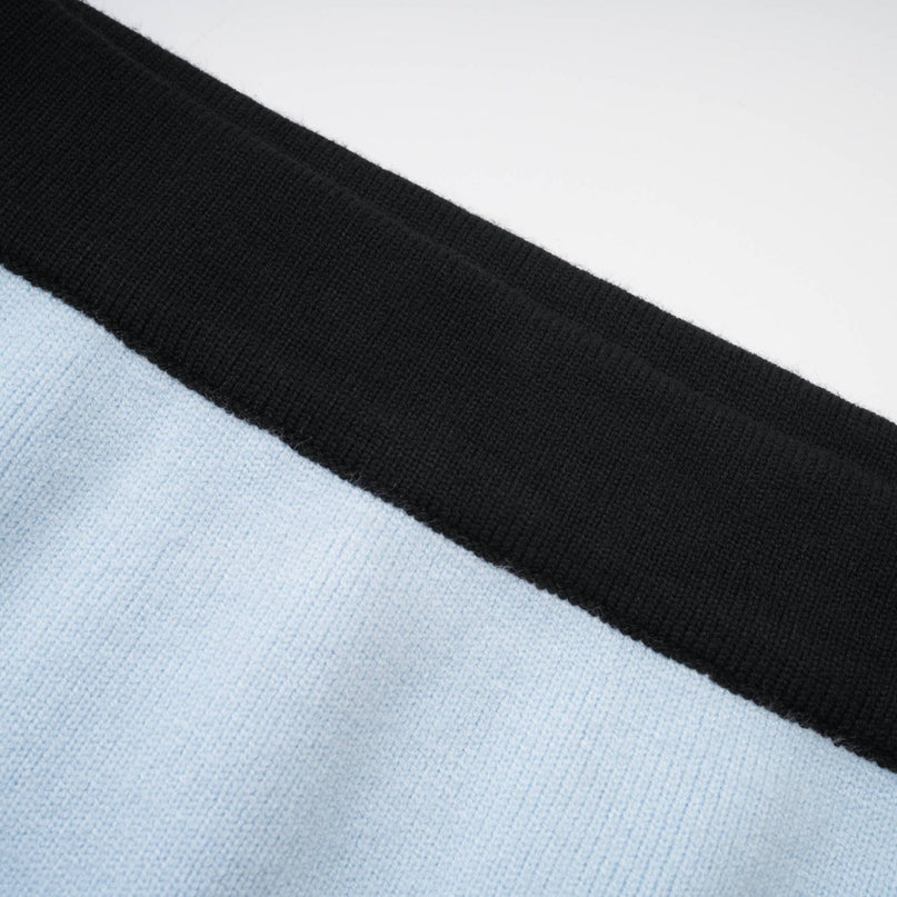 Julia Blue Knit Skirt Top Set