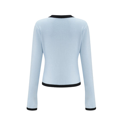 Julia Blue Knit Skirt Top Set