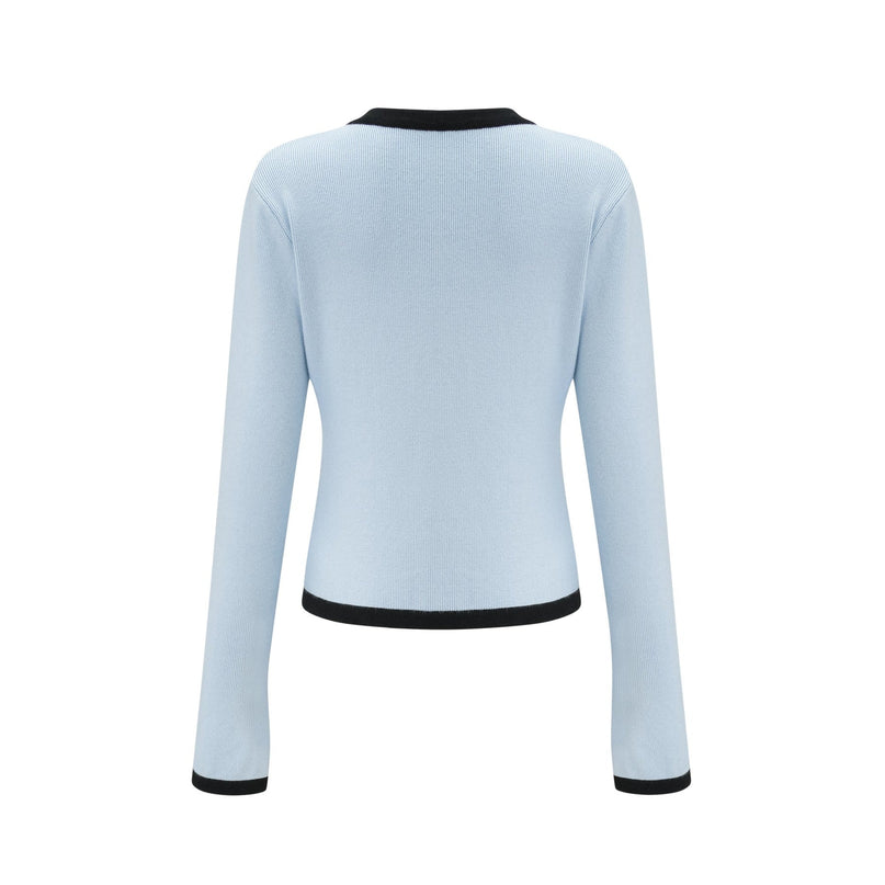 Julia Blue Knit Skirt Top Set