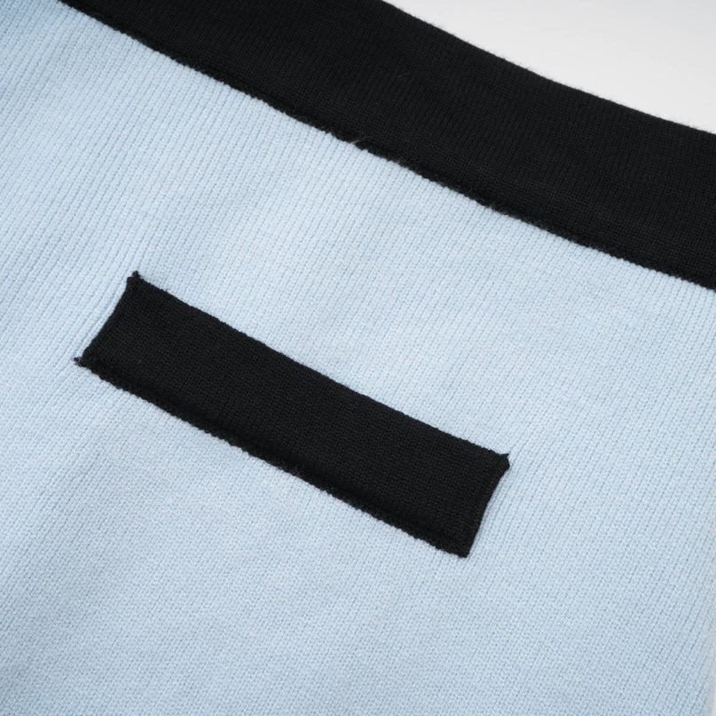 Julia Blue Knitted Skirt and Top Set