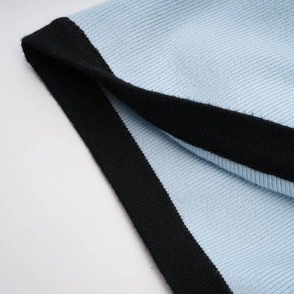Julia Blue Knitted Skirt Top Set