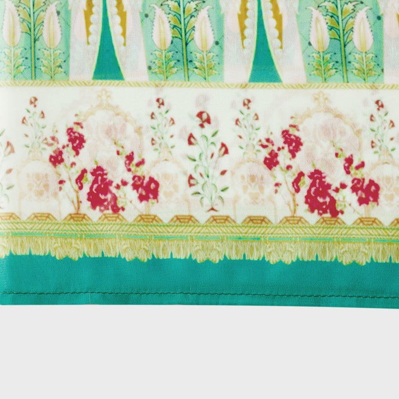 Juliette floralprint flouncehem midi dress