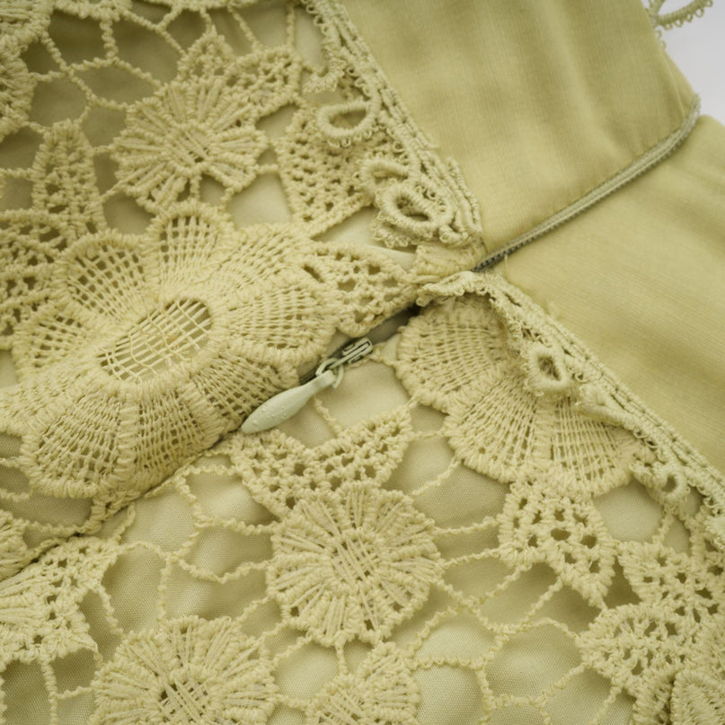 Kaitlin Green Embroidered Shirt and Skirt Set