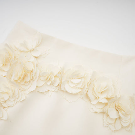 Kaitlin Neutrals Floral Appliqué Jacket Skirt Set