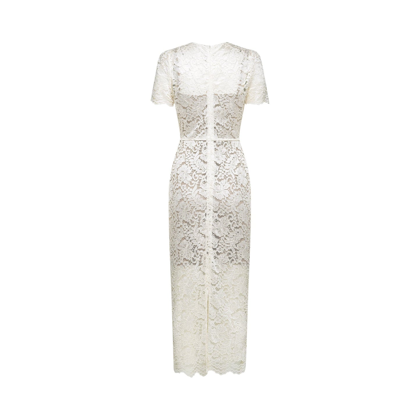 Kalena embellished lace midi dress
