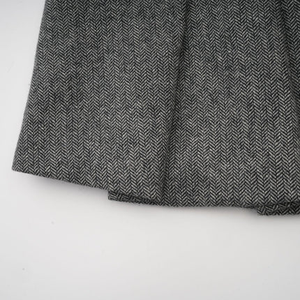 Kali Grey Herringbone Peplum Crystal Embellished Top and Shorts Set