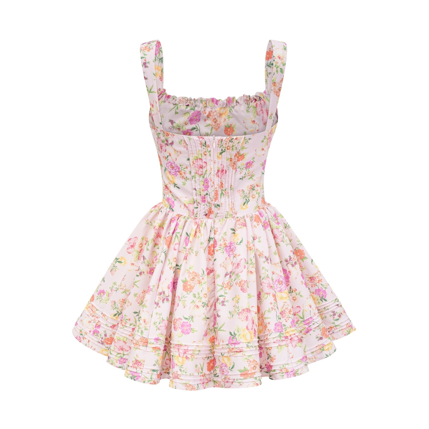 Kara floralprint cotton mini dress