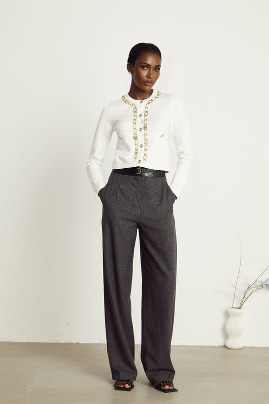 Karine chainlink knitted cardigan