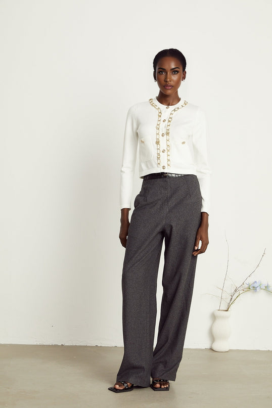 Karine chainlink knitted cardigan