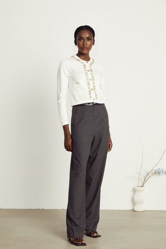 Karine chainlink knitted cardigan