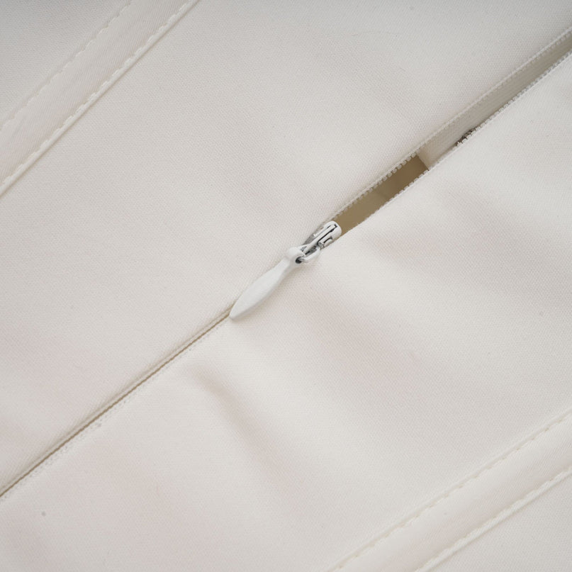 Katherine offshoulder corset midi dress in White