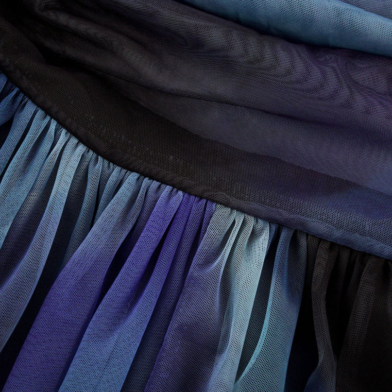 Kaylie Blue Ombre Halter Maxi Dress