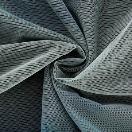 Kaylie Blue Ombre Maxi Dress Pleats Halter Bustier Side Slit Flounce Hem