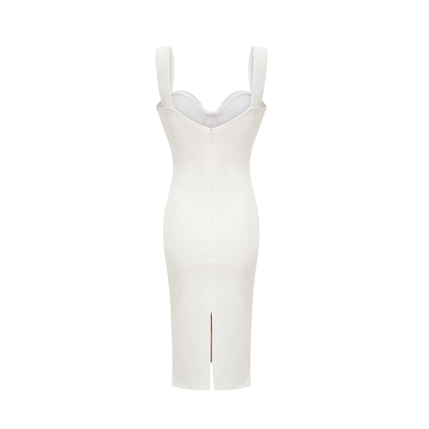 Kéfera white mesh mini dress