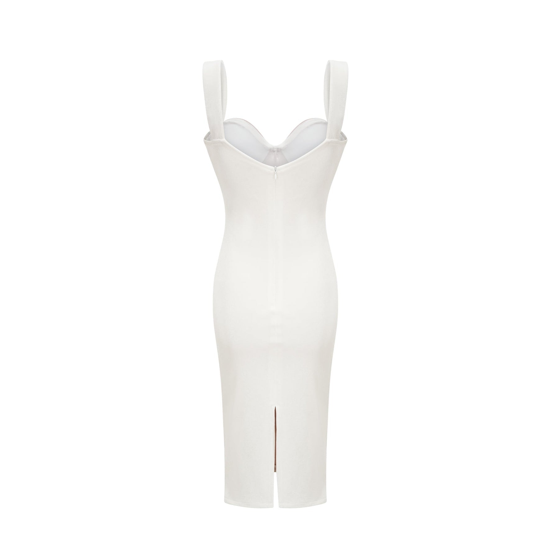 Kéfera white mesh mini dress
