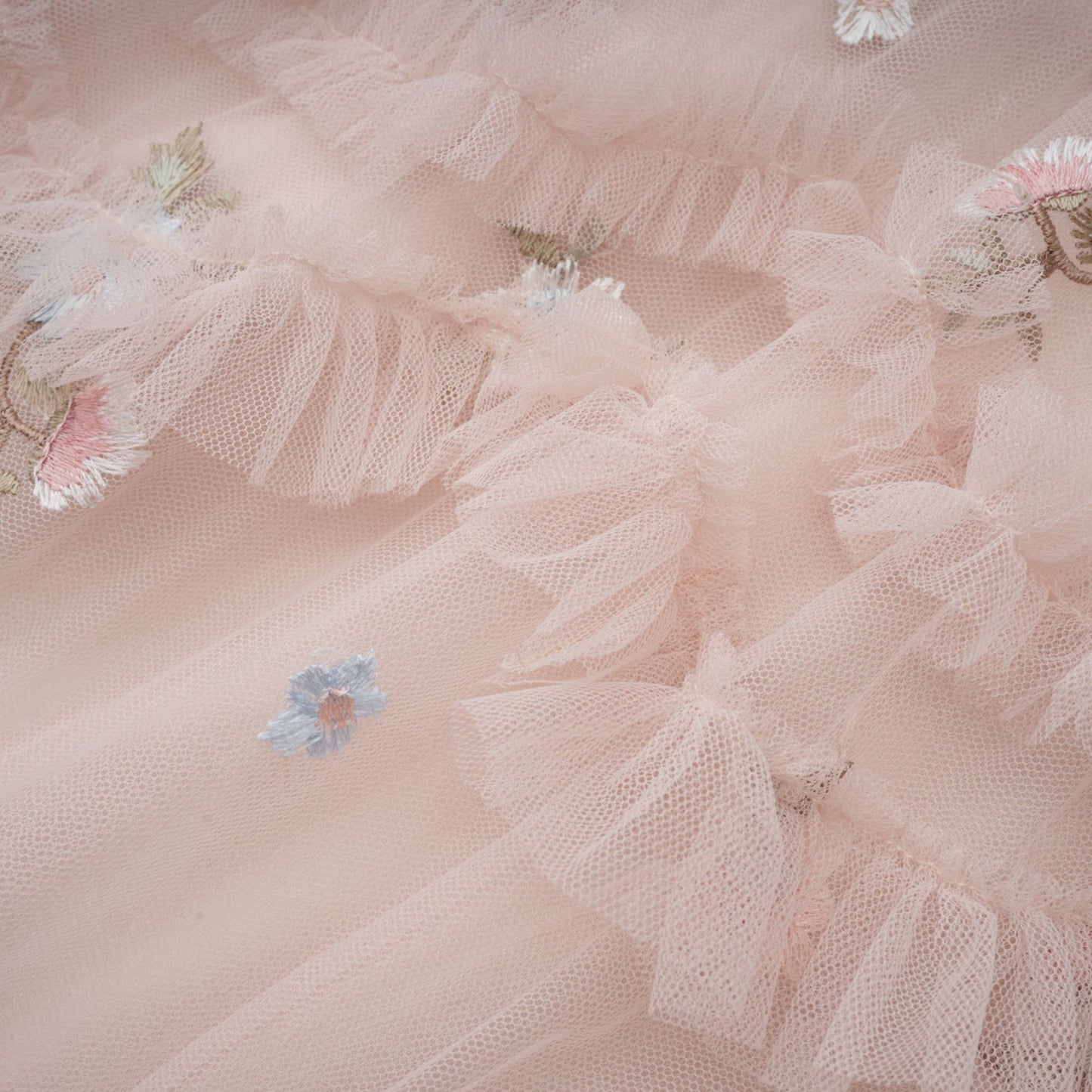 Kévina floralembroidered tiered ruffled midi dress